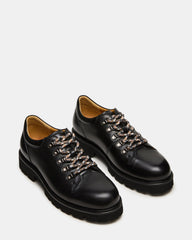 TURBO Black Leather Lace-Up Dress Shoe | Steve Madden online