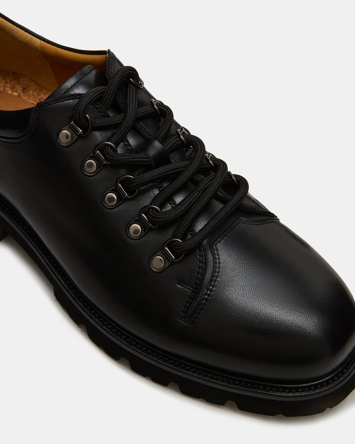 TURBO Black Leather Lace-Up Dress Shoe | Steve Madden online
