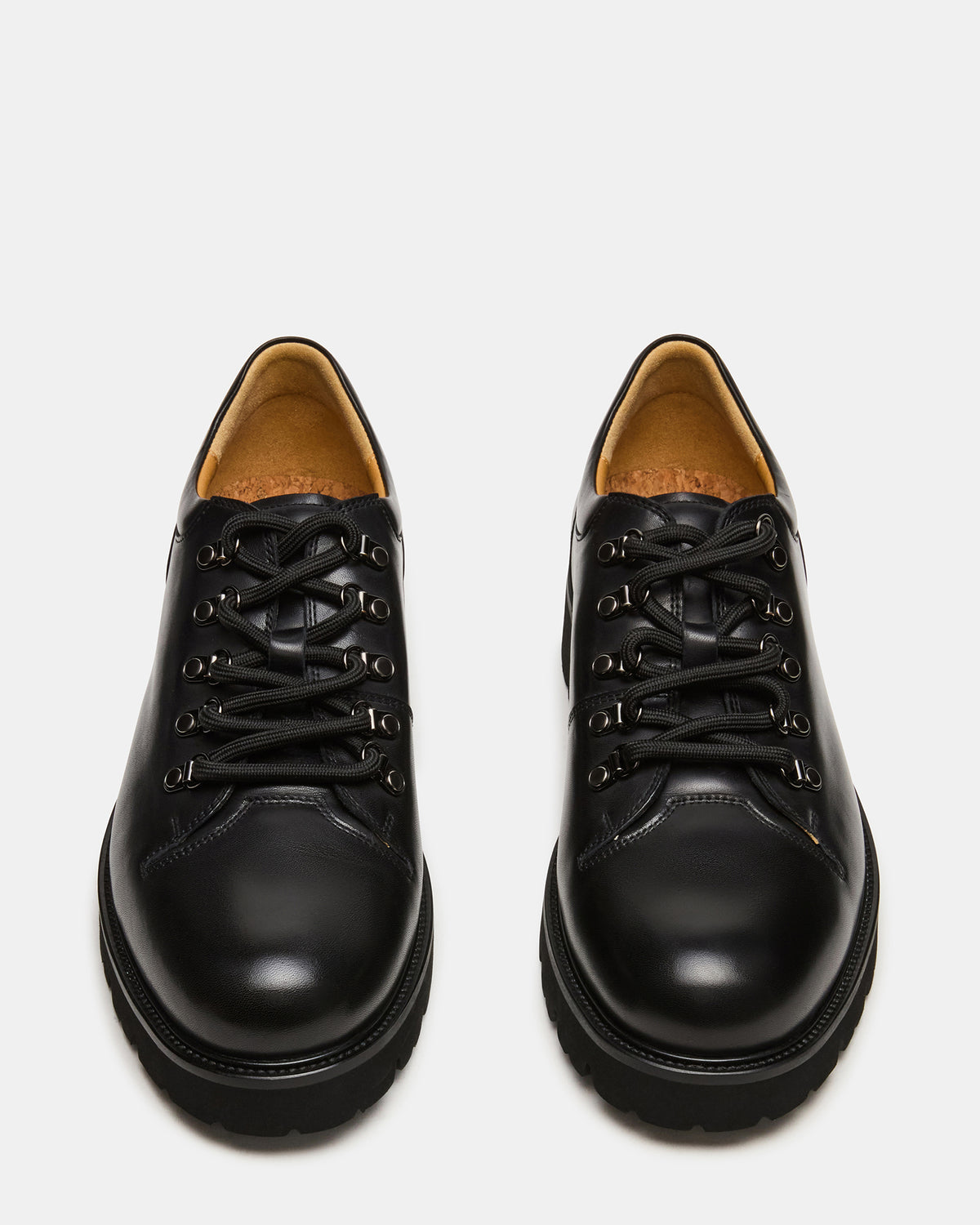 TURBO Black Leather Lace-Up Dress Shoe | Steve Madden online