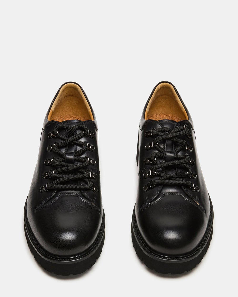 TURBO Black Leather Lace-Up Dress Shoe | Steve Madden online