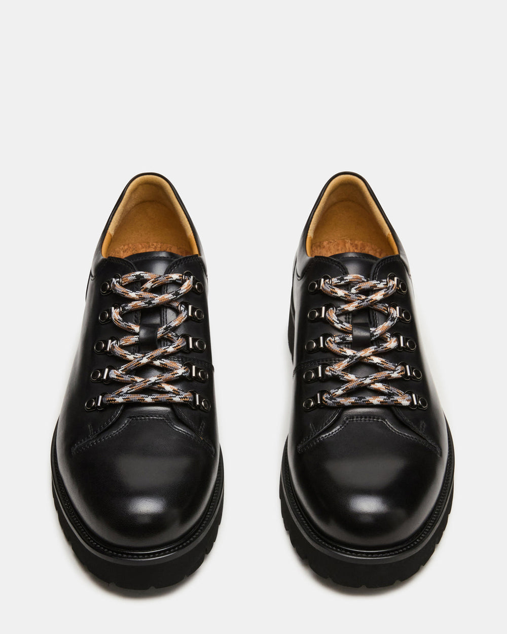 TURBO Black Leather Lace-Up Dress Shoe | Steve Madden online