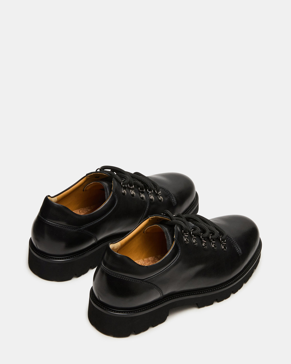 TURBO Black Leather Lace-Up Dress Shoe | Steve Madden online