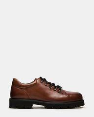 TURBO Dark Tan Lace-Up Dress Shoe | Steve Madden US