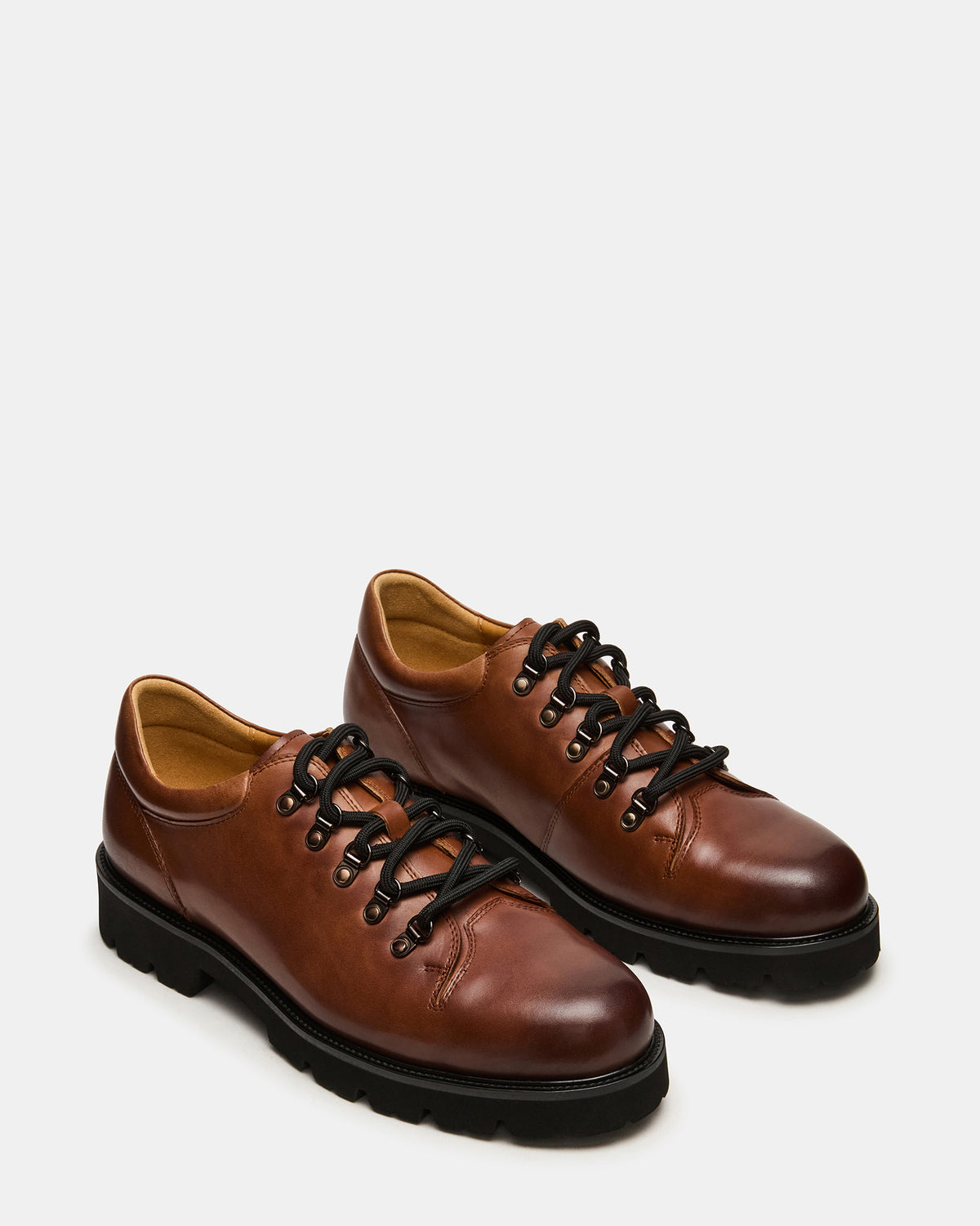 TURBO Dark Tan Lace-Up Dress Shoe | Steve Madden US