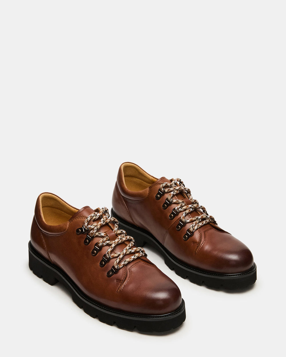 TURBO Dark Tan Lace-Up Dress Shoe | Steve Madden US