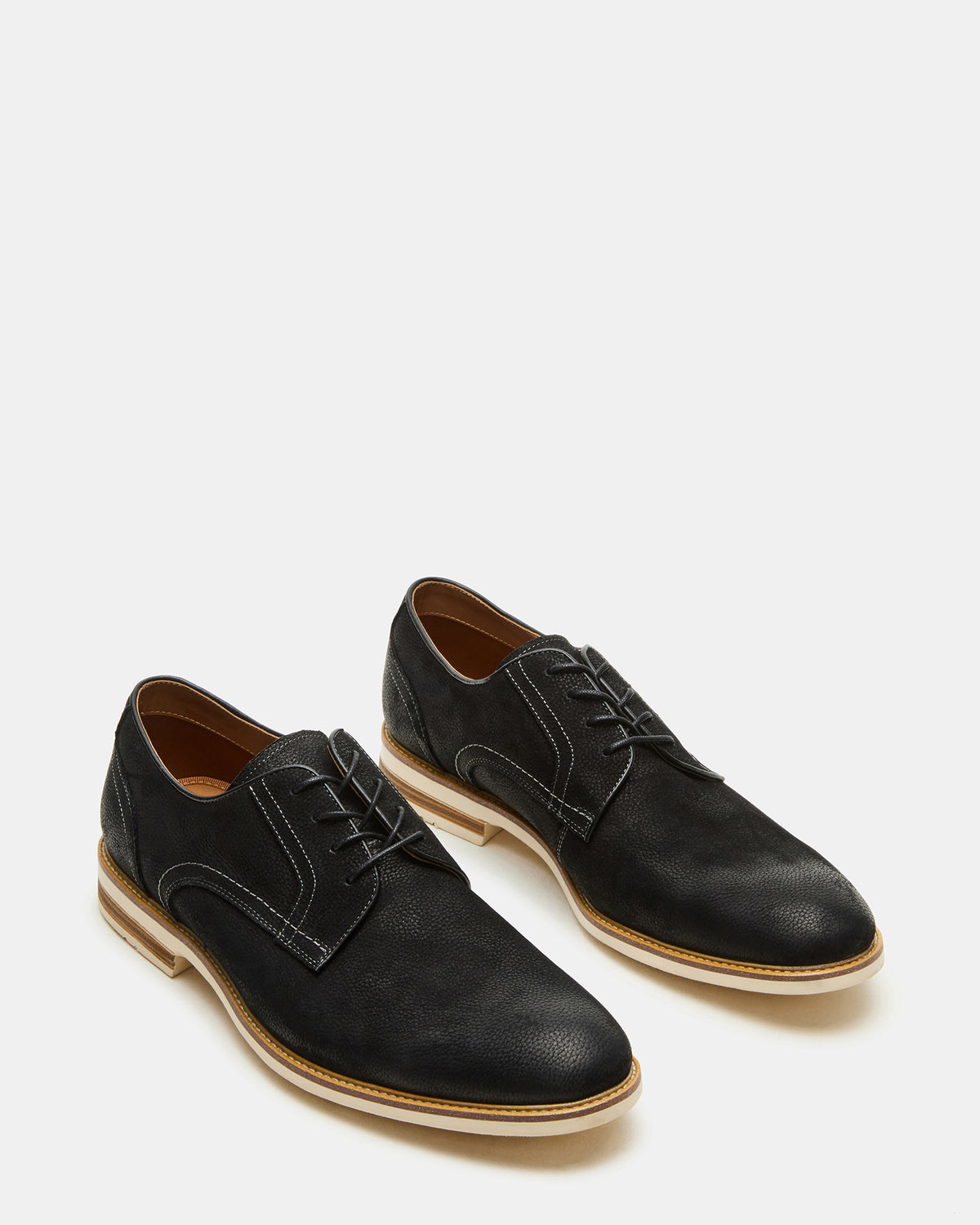 ALVAREZ Black Nubuck Lace-Up Men's Dress Shoe | Steve Madden outlet