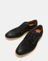 ALVAREZ Black Nubuck Lace-Up Men's Dress Shoe | Steve Madden outlet