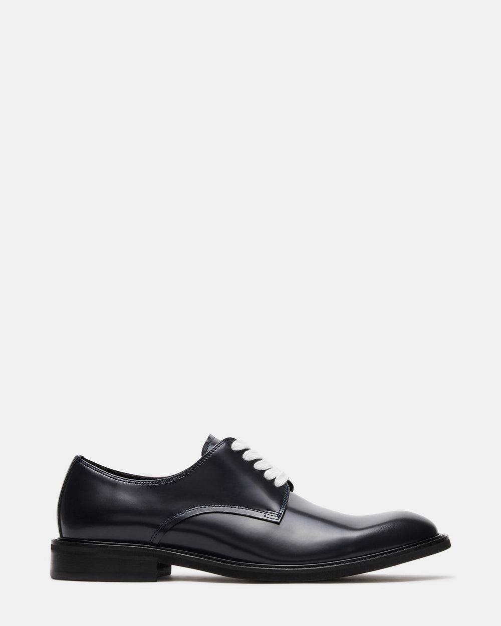HADAR Navy Box Leather Lace-Up Oxford Dress Shoe | Men's Dress Shoes | Steve Madden Sale