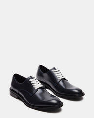 HADAR Navy Box Leather Lace-Up Oxford Dress Shoe | Men's Dress Shoes | Steve Madden Sale