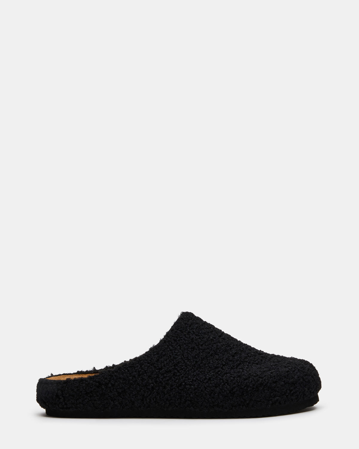 WENDELIN Black Faux Shearling Footbed Slip-On Men's Casual Clog | Steve Madden discount