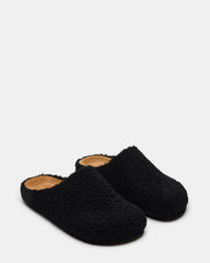 WENDELIN Black Faux Shearling Footbed Slip-On Men's Casual Clog | Steve Madden discount