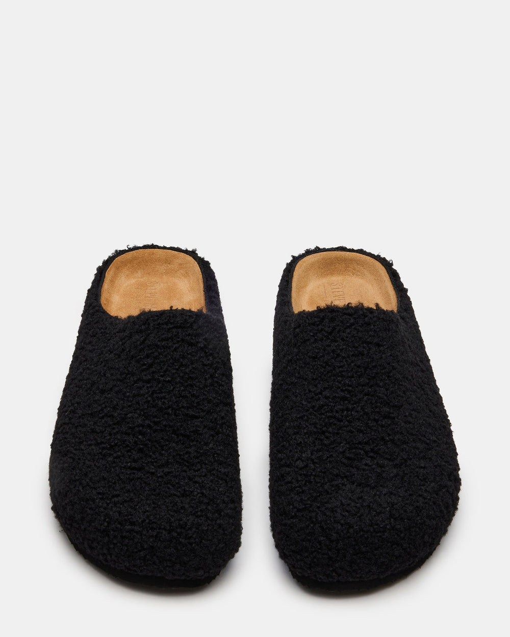 WENDELIN Black Faux Shearling Footbed Slip-On Men's Casual Clog | Steve Madden discount
