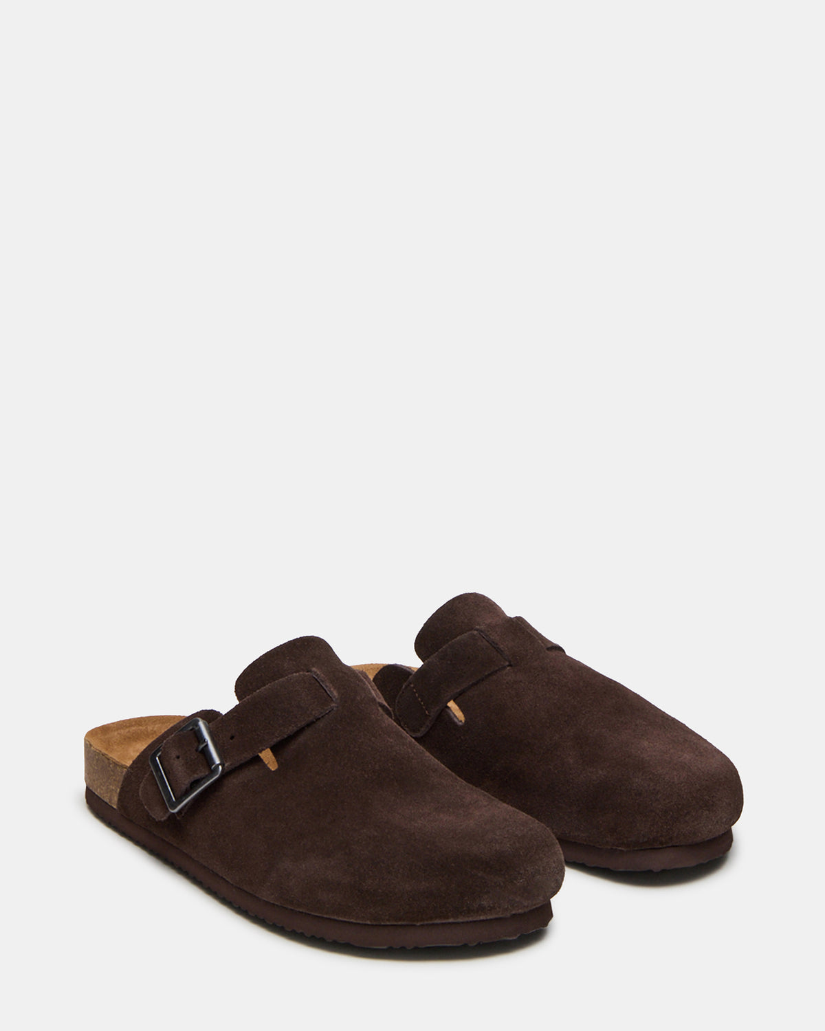 WILDERR Chocolate Brown Suede Slip-On Men's Casual Clog | Steve Madden online