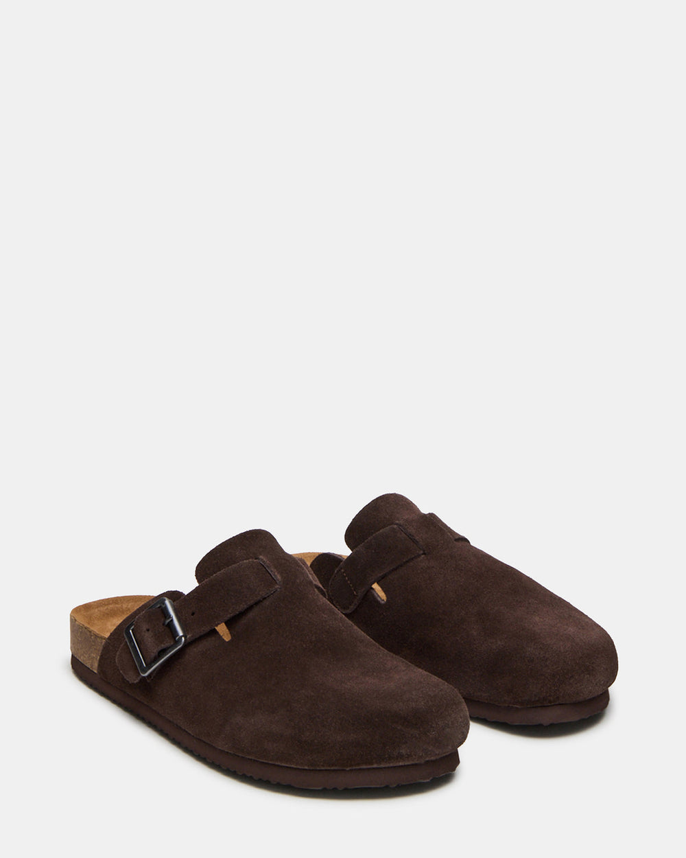 WILDERR Chocolate Brown Suede Slip-On Men's Casual Clog | Steve Madden online