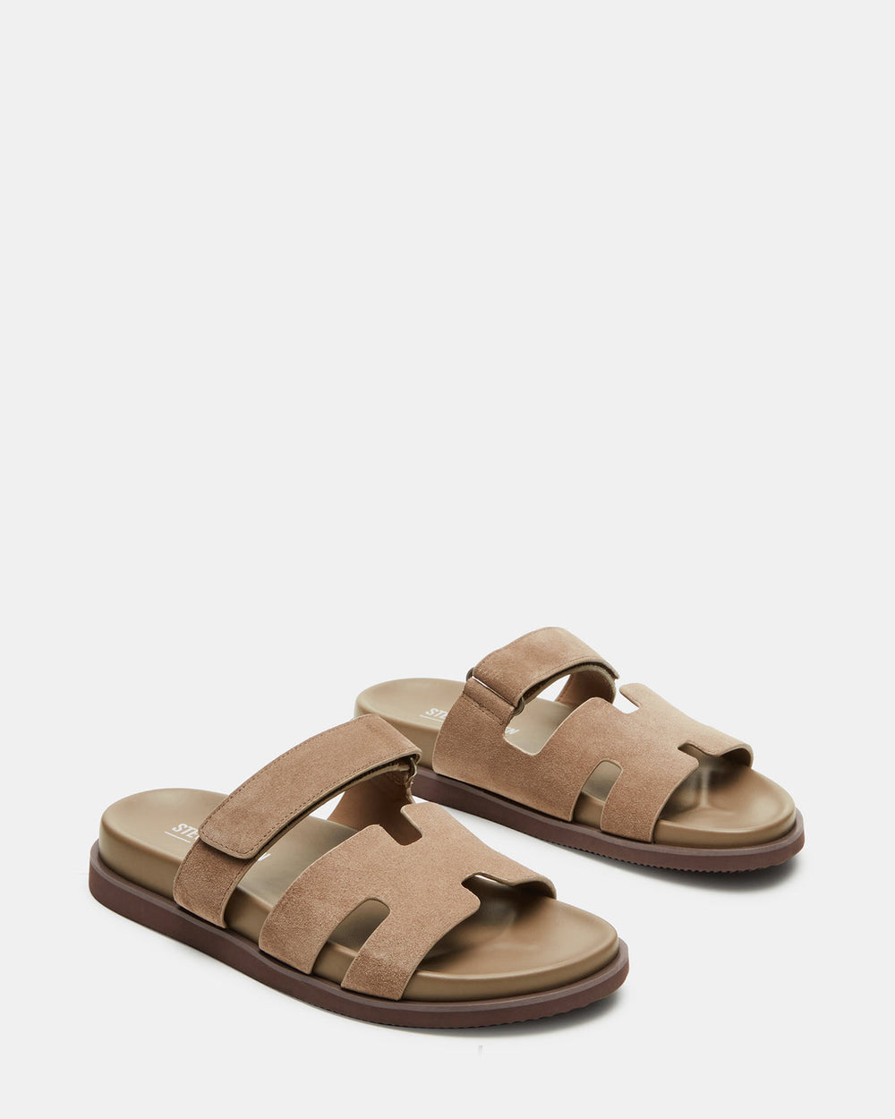 MAIVEN Taupe Suede Men's Fisherman Sandal | Steve Madden on Sale