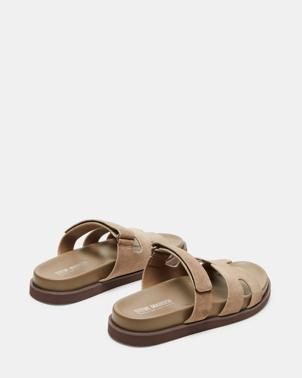 MAIVEN Taupe Suede Men's Fisherman Sandal | Steve Madden on Sale