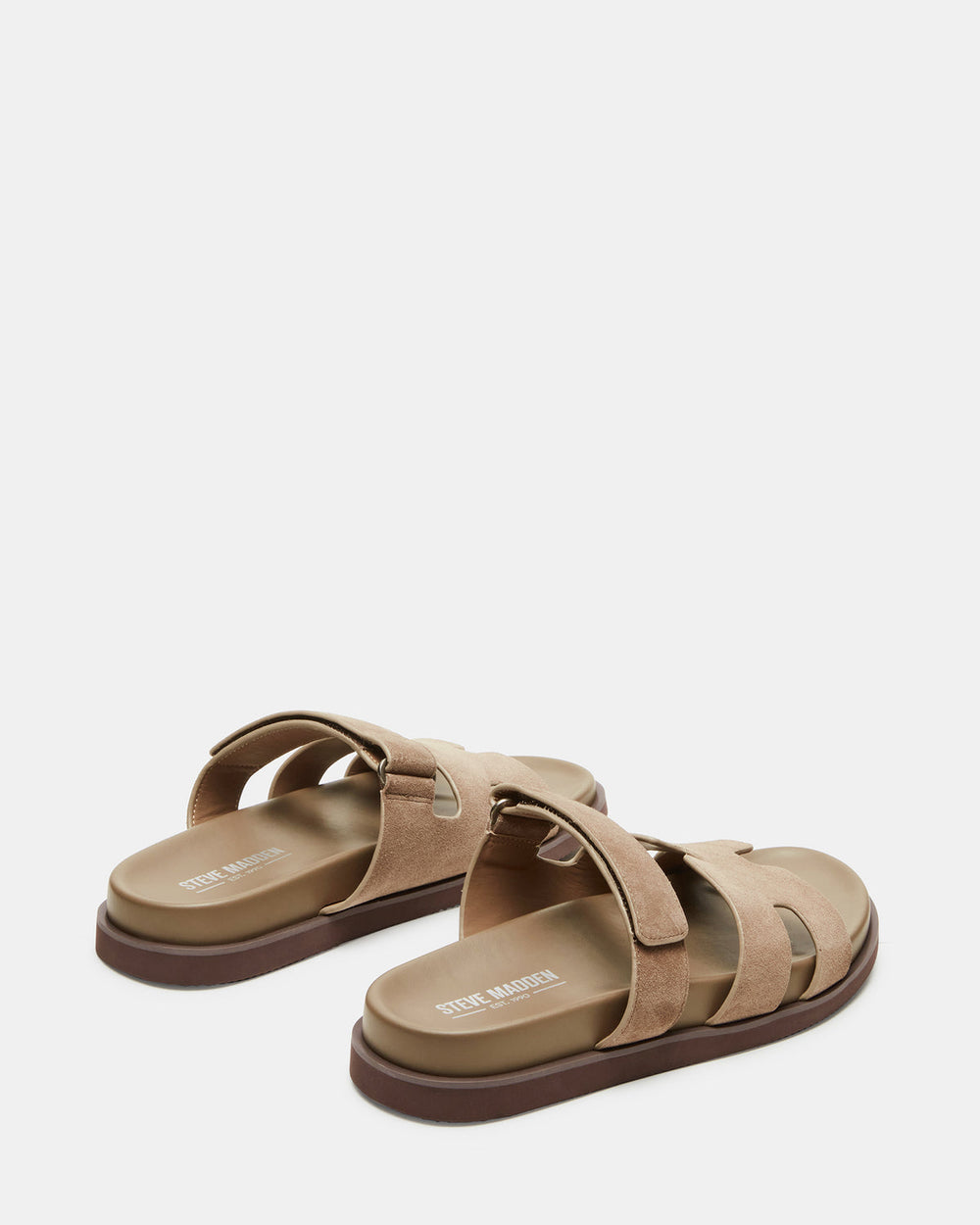 MAIVEN Taupe Suede Men's Fisherman Sandal | Steve Madden on Sale