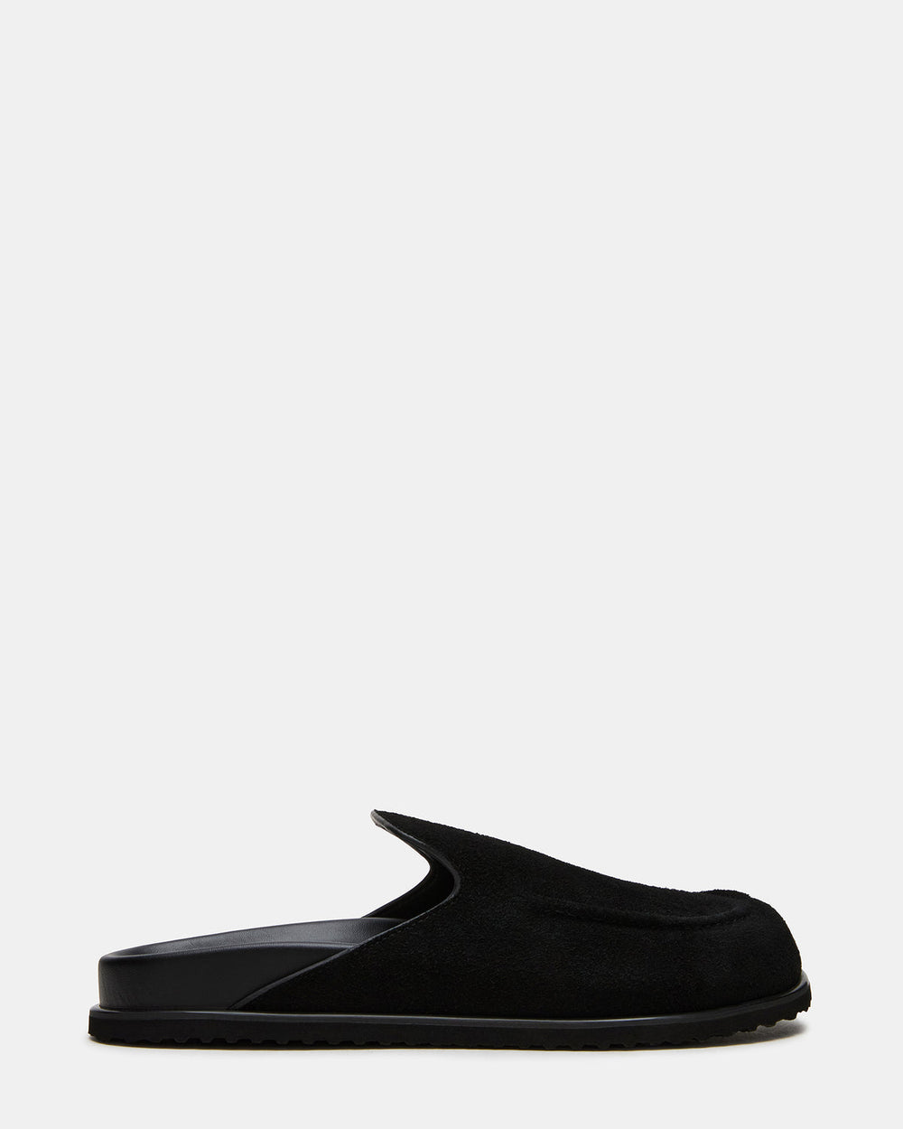 LUCIO Black Suede Slip-On Men's Casual Clog | Steve Madden discount