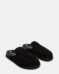 LUCIO Black Suede Slip-On Men's Casual Clog | Steve Madden discount