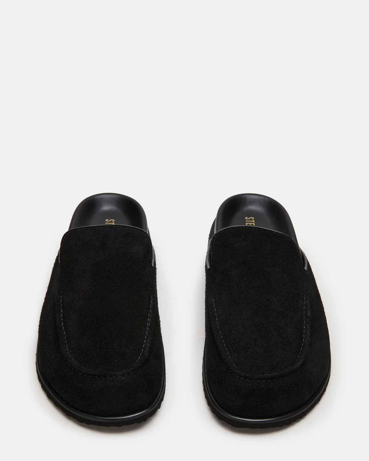 LUCIO Black Suede Slip-On Men's Casual Clog | Steve Madden discount