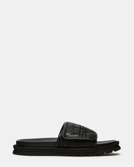 REESE Black Slide Footbed Rounded-Toe Men's Sandal | Steve Madden online