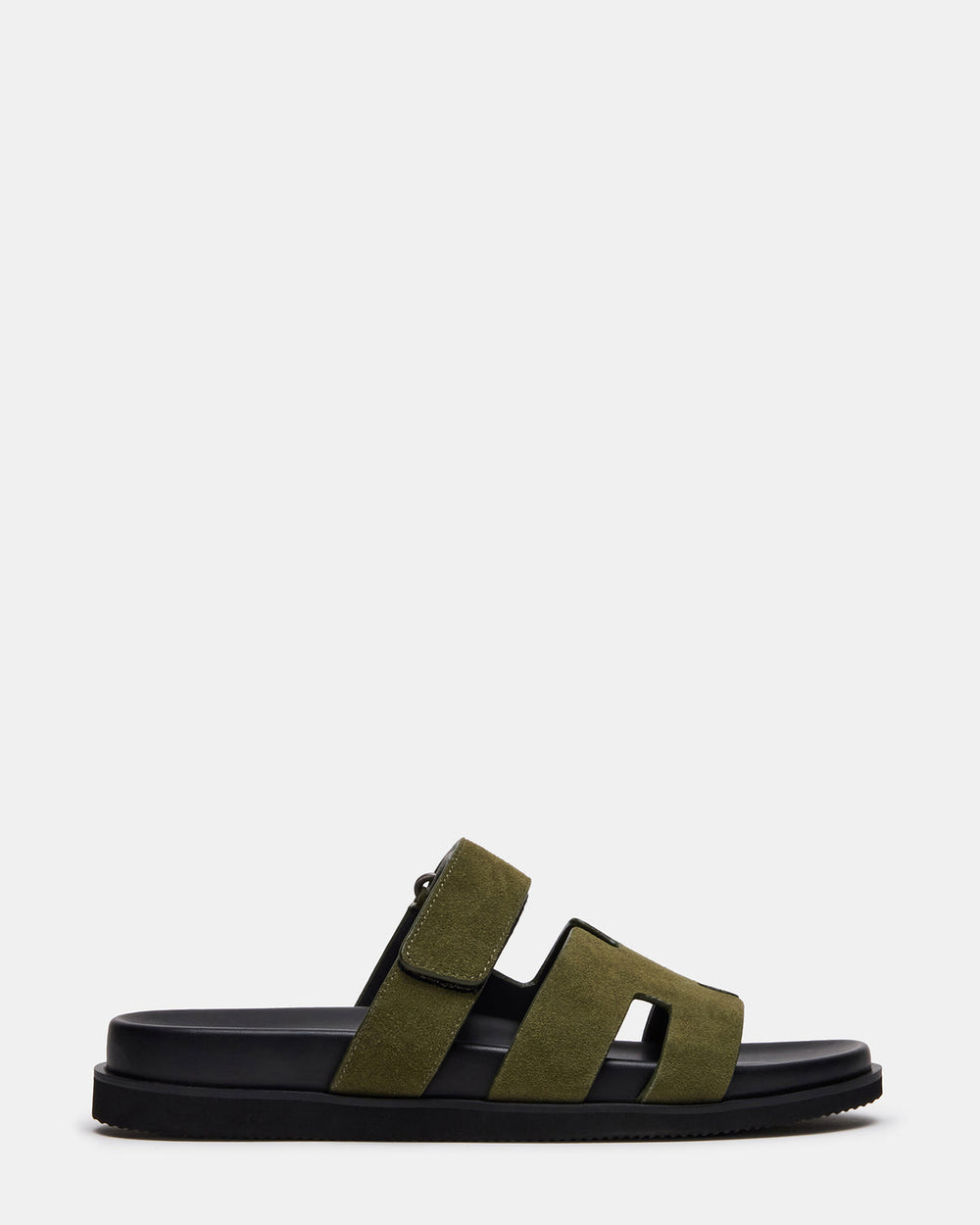 MAIVEN Green Suede Fisherman Men's Sandal | Steve Madden US
