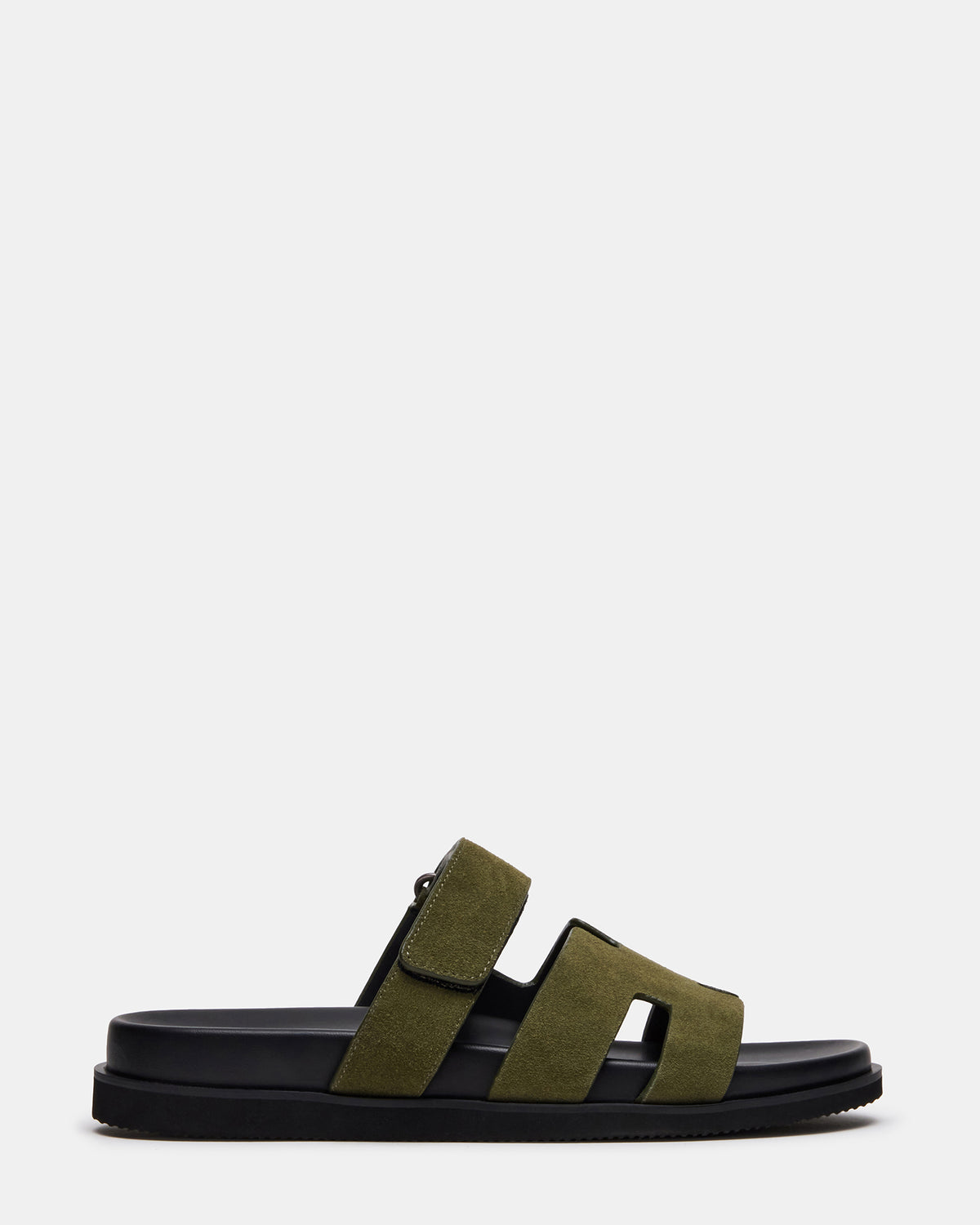 MAIVEN Green Suede Fisherman Men's Sandal | Steve Madden US