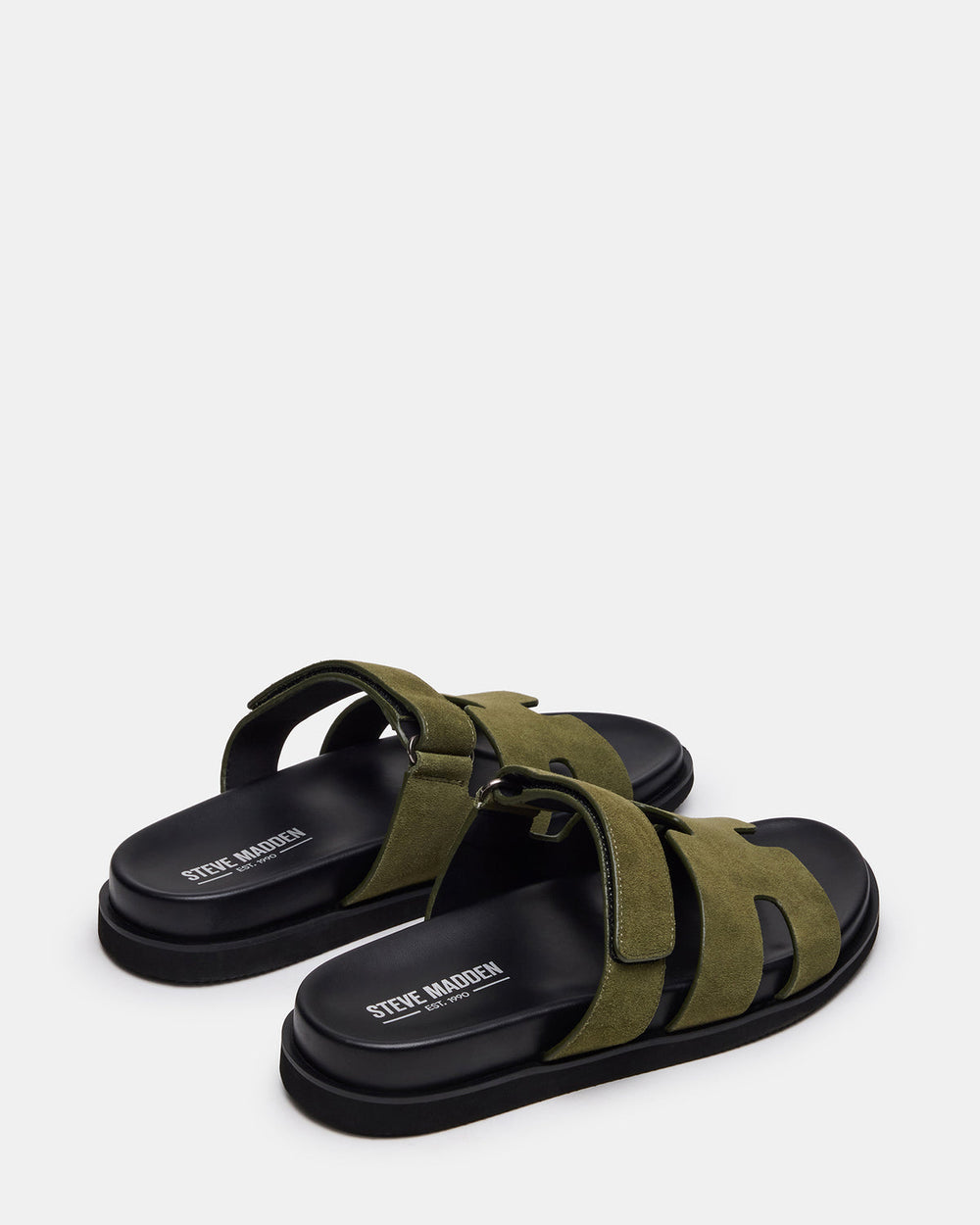 MAIVEN Green Suede Fisherman Men's Sandal | Steve Madden US