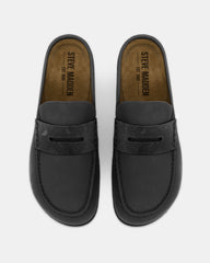WYATT Black Leather Slip-On Clog Men's Casual | Steve Madden outlet