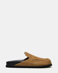 LUCIO Tan Suede Slip-On Men's Casual Clog | Steve Madden Sale