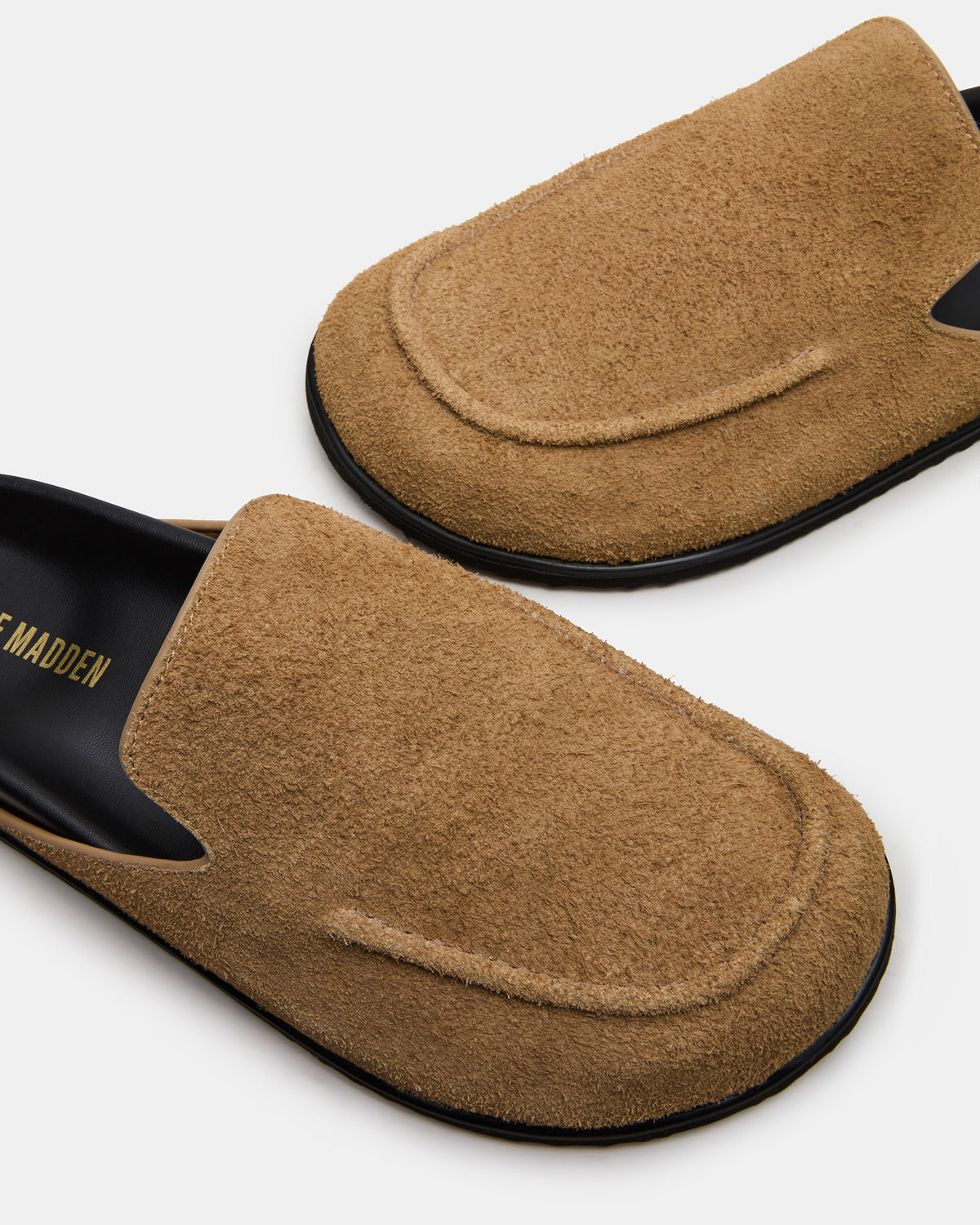 LUCIO Tan Suede Slip-On Men's Casual Clog | Steve Madden Sale