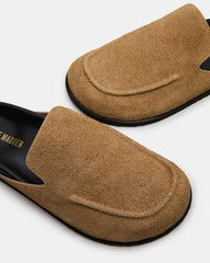 LUCIO Tan Suede Slip-On Men's Casual Clog | Steve Madden Sale