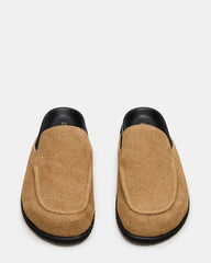 LUCIO Tan Suede Slip-On Men's Casual Clog | Steve Madden Sale