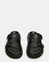 LUXOR Black Slide Footbed Men's Sandal | Steve Madden discount
