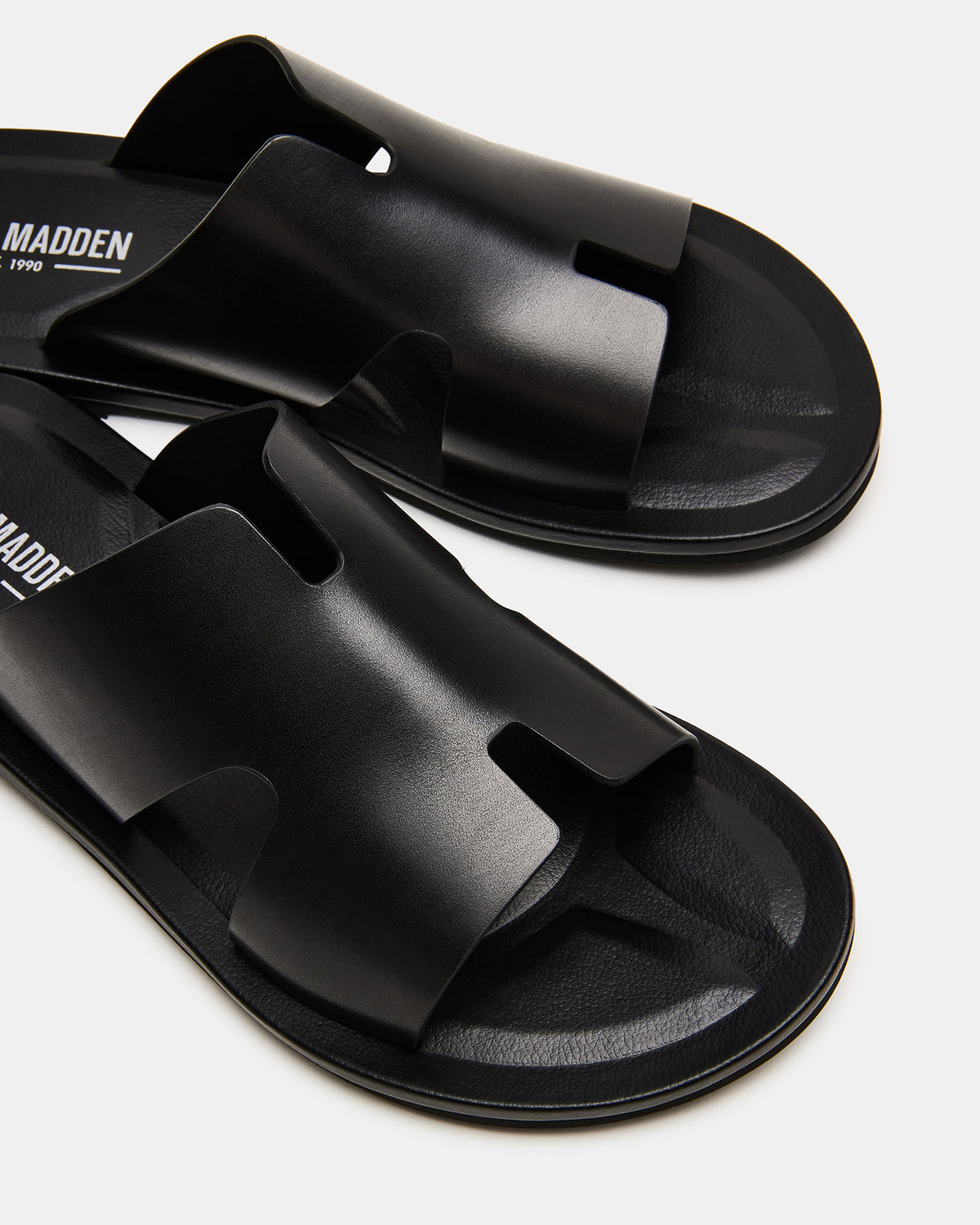 SPLASH Tan Leather Men's Flat Slip-On Sandal | Steve Madden for Sale