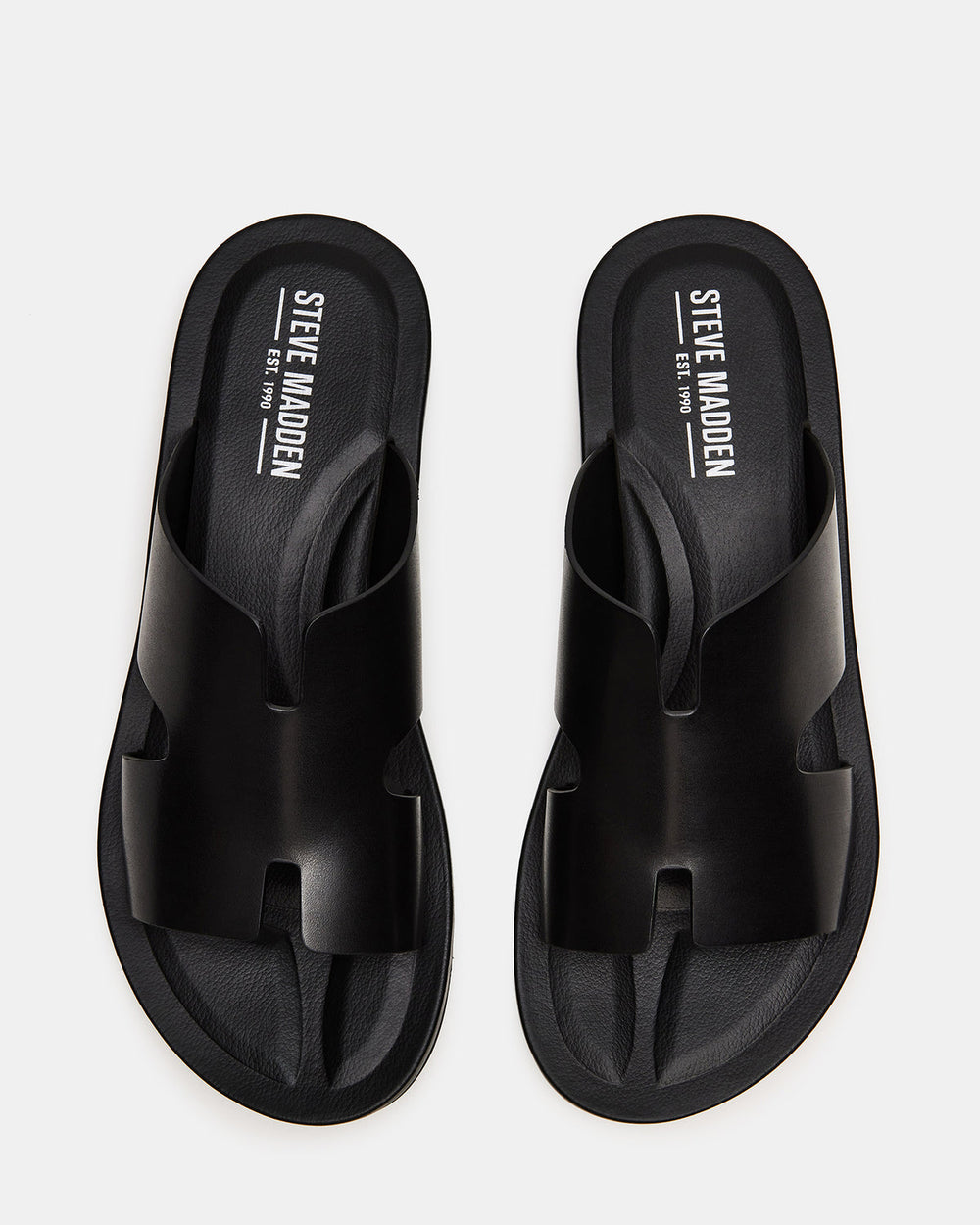 SPLASH Tan Leather Men's Flat Slip-On Sandal | Steve Madden for Sale