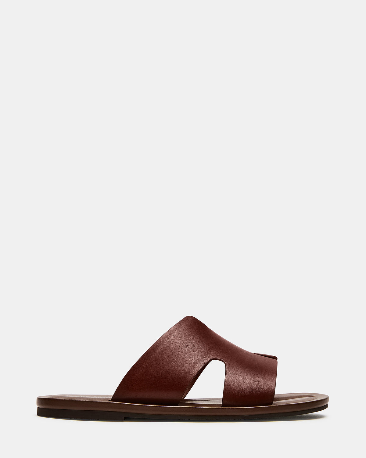 SPLASH Tan Leather Men's Flat Slip-On Sandal | Steve Madden on Sale