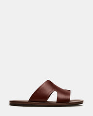 SPLASH Tan Leather Men's Flat Slip-On Sandal | Steve Madden on Sale