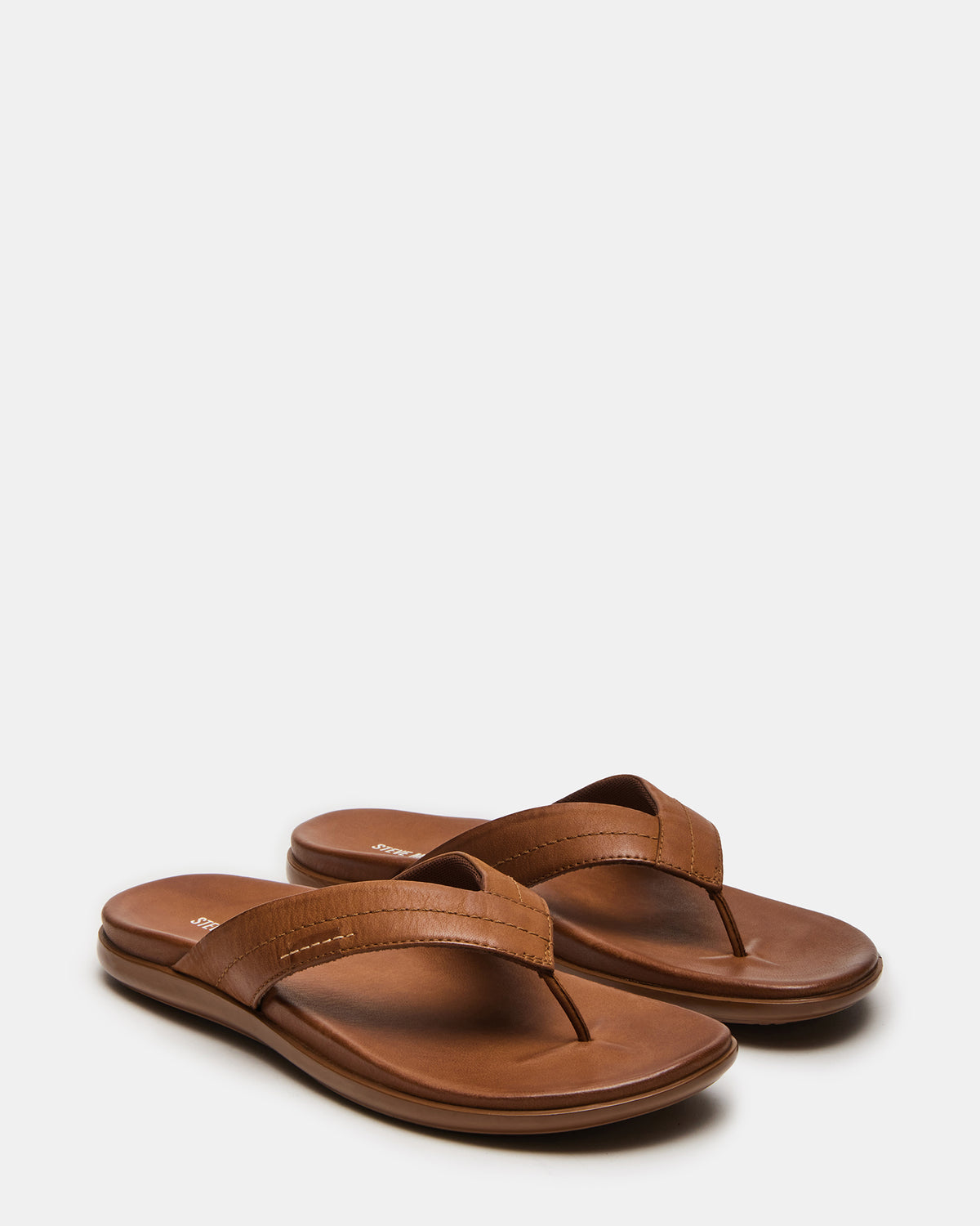 EMMETT Tan Leather Men's Thong Sandal | Steve Madden discount