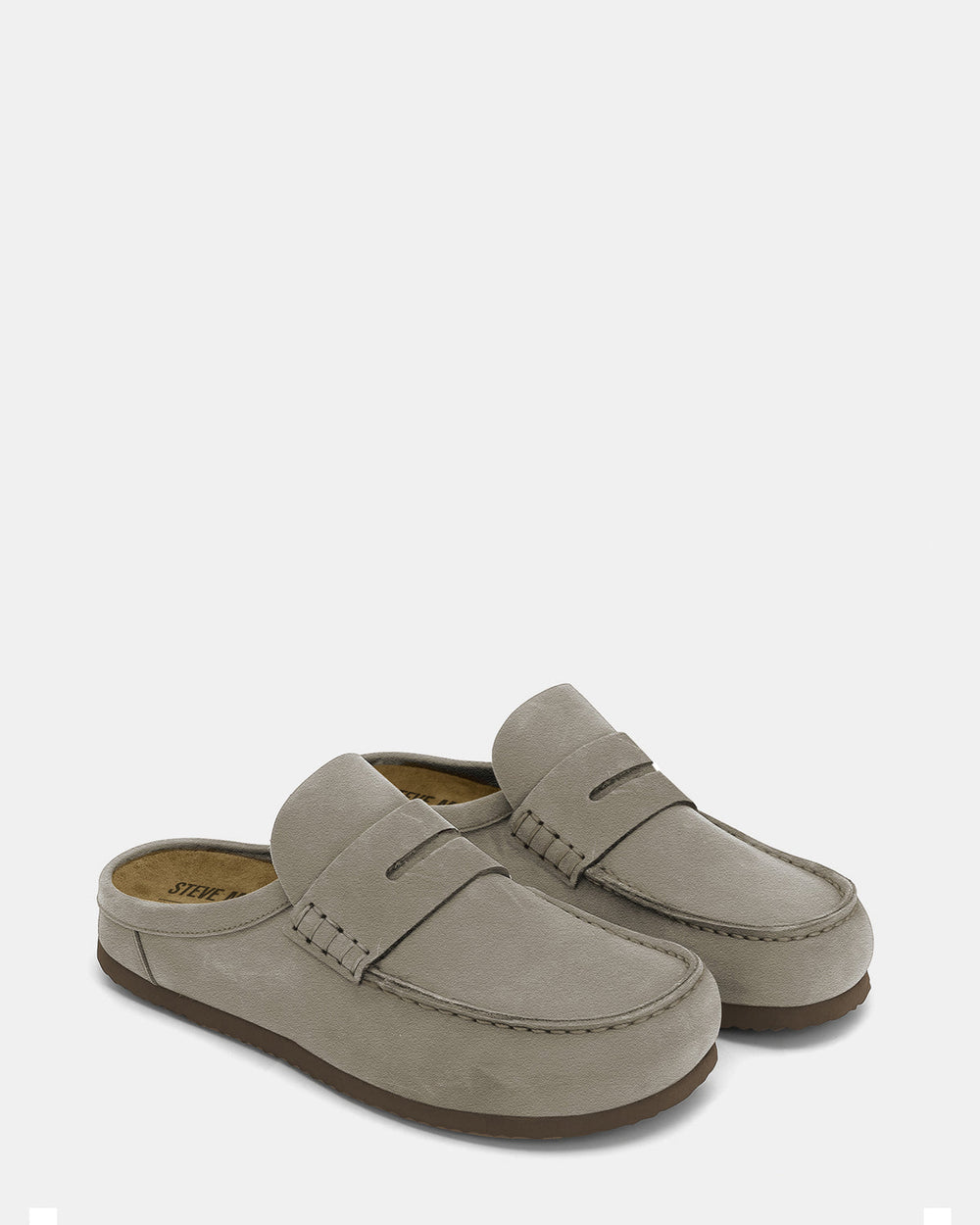 WYATT Taupe Suede Slip-On Clog Men's Casual | Steve Madden outlet