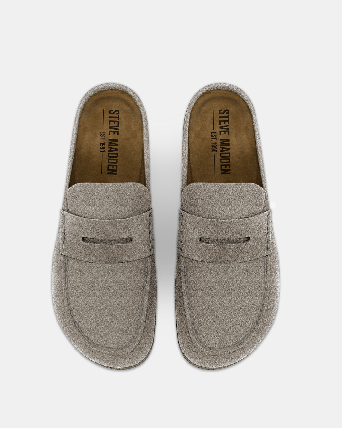 WYATT Taupe Suede Slip-On Clog Men's Casual | Steve Madden outlet