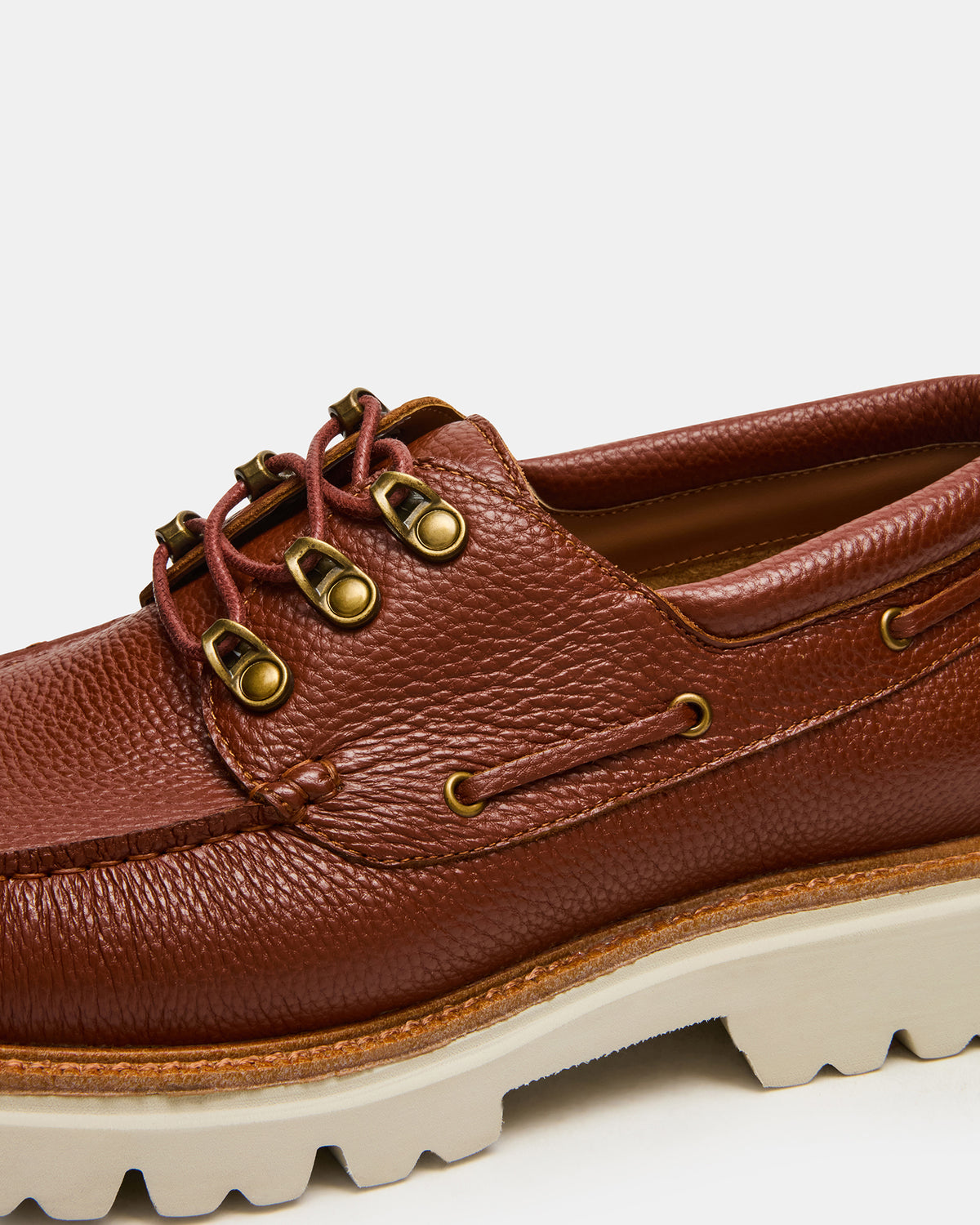 VICTOR Cognac Leather Slip-On Men's Casual Boat Shoe | Steve Madden near me