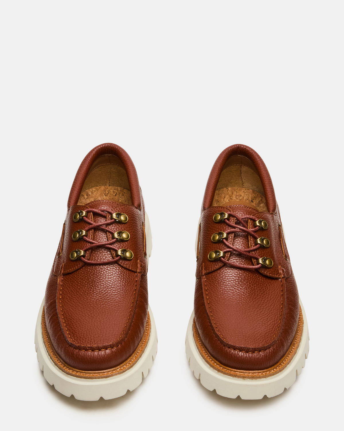 VICTOR Cognac Leather Slip-On Men's Casual Boat Shoe | Steve Madden near me