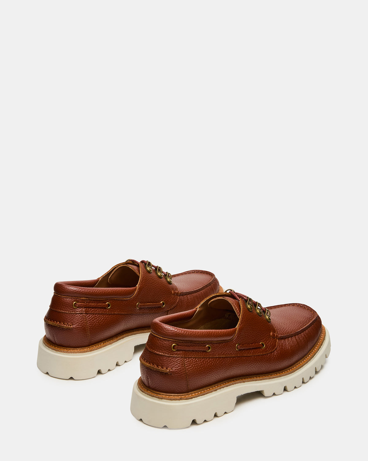VICTOR Cognac Leather Slip-On Men's Casual Boat Shoe | Steve Madden near me