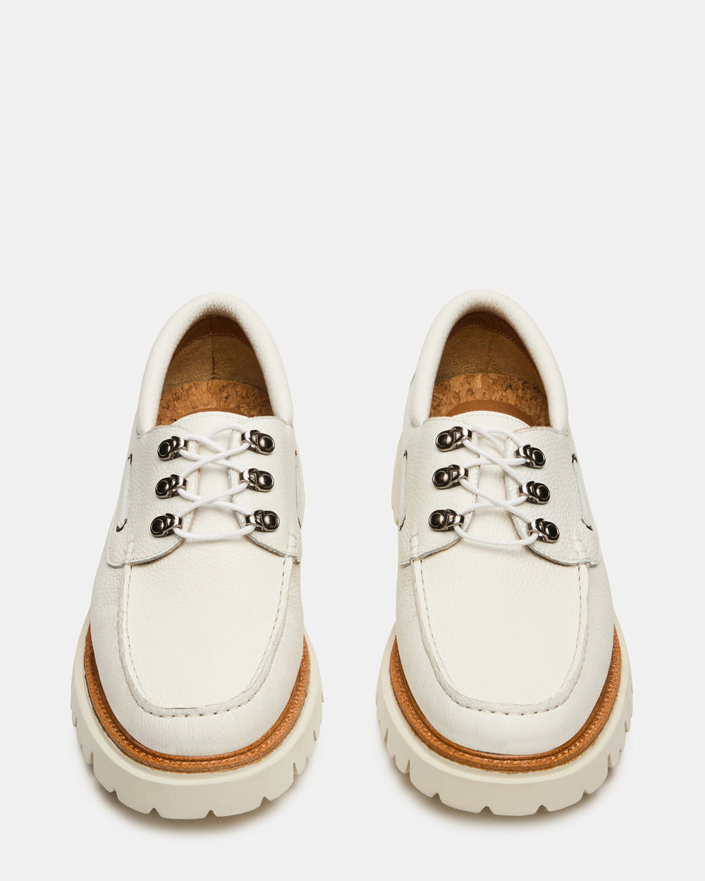 VICTOR White Leather Slip-On Men's Casual Boat Shoe | Steve Madden online