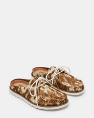 SAILOR Brown White Slip-On Laces Footbed Men's Casual Shoe | Steve Madden US