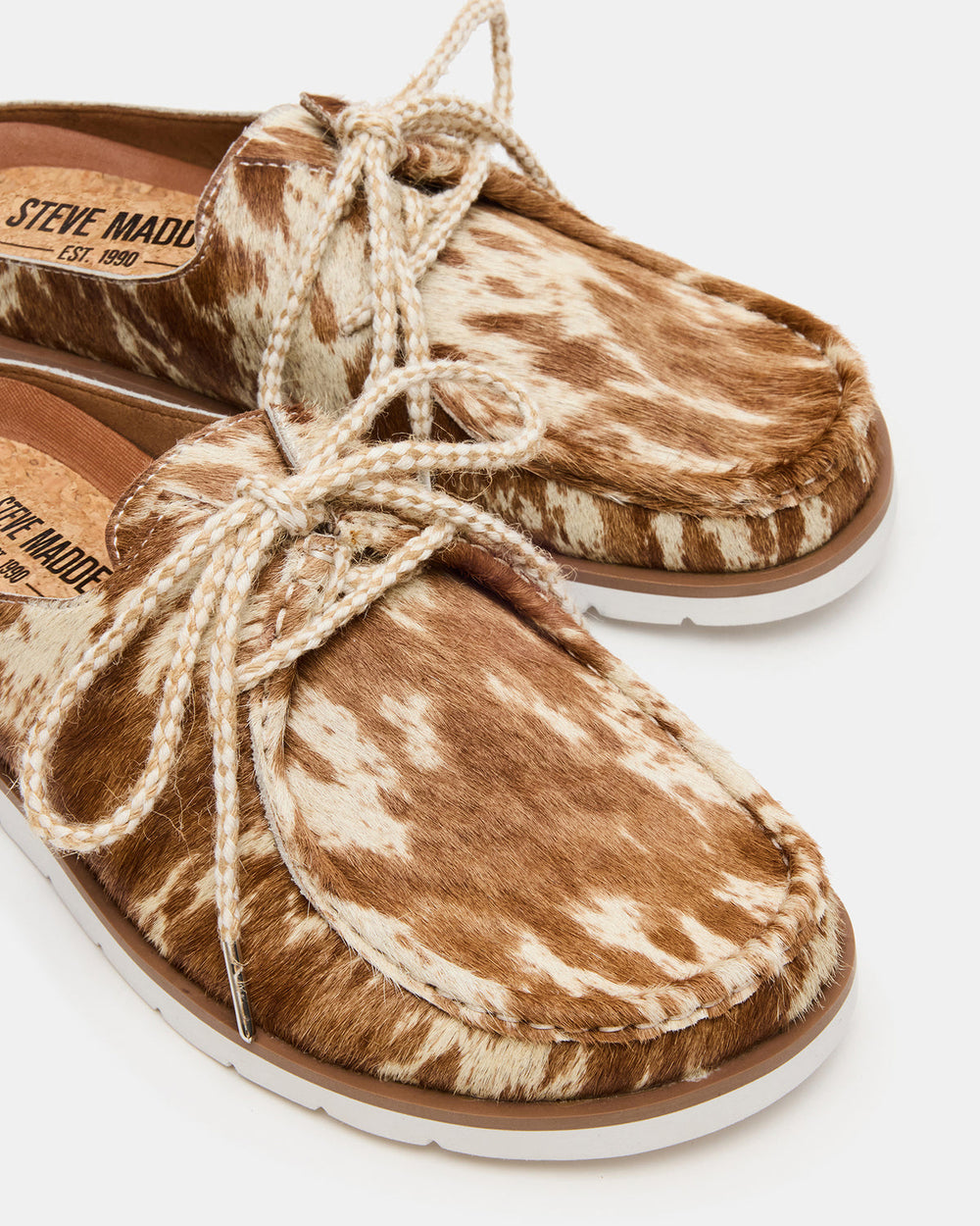 SAILOR Brown White Slip-On Laces Footbed Men's Casual Shoe | Steve Madden US