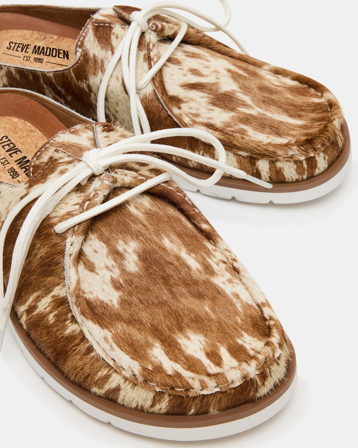 SAILOR Brown White Slip-On Laces Footbed Men's Casual Shoe | Steve Madden US