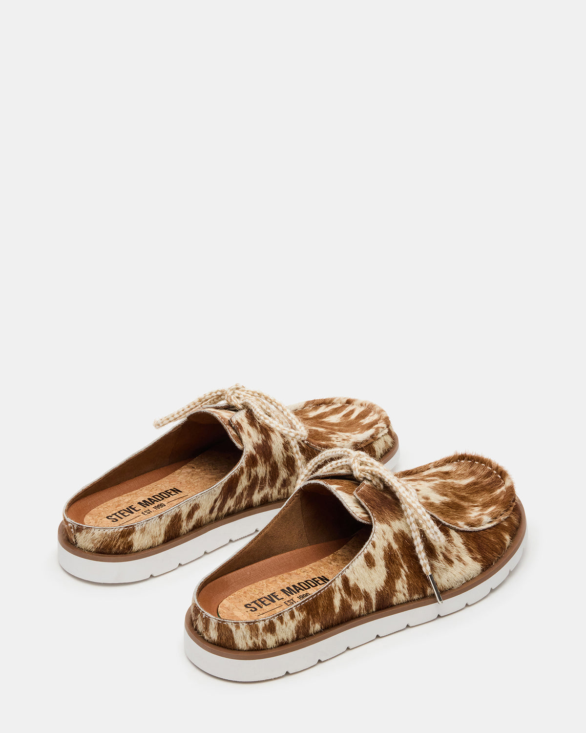 SAILOR Brown White Slip-On Laces Footbed Men's Casual Shoe | Steve Madden US