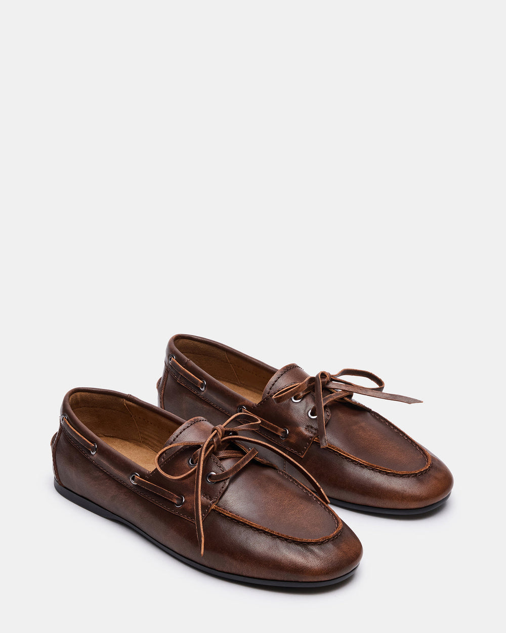 SCOUTT Brown Leather Slip-On Boat Men's Casual Shoe | Steve Madden near me
